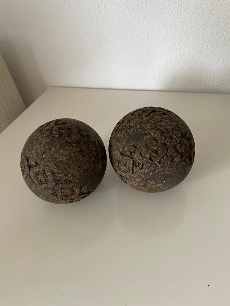 Stoer en sober Houten decoratie ballen, Ophalen of Verzenden, Zo goed als nieuw