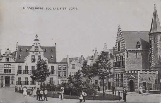 Middelburg Sociëteit St. Joris, Verzenden, Voor 1920, Gelopen, Zeeland