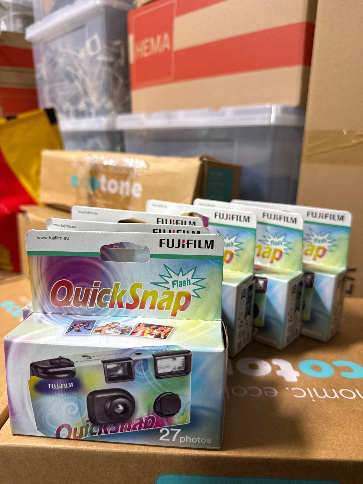 6 Fujifilm QuickSnap Flash wegwerpcamera's - Nieuw in doos, Ophalen of Verzenden, Nieuw, Compact, Fuji