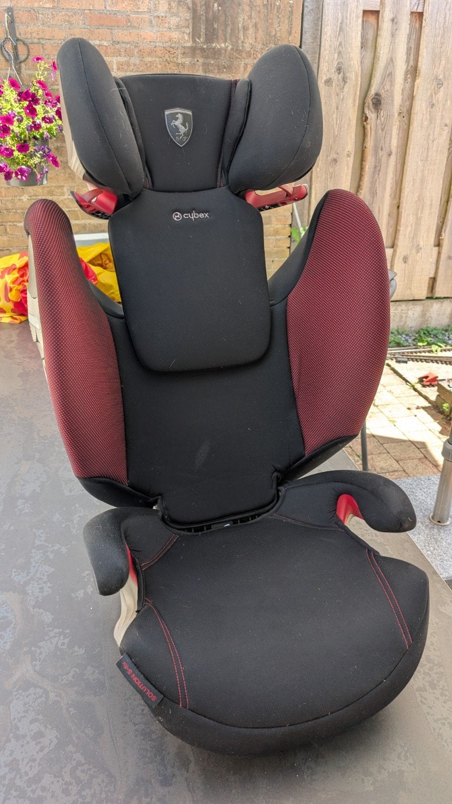 Cybex Solution S-Fix Ferrari autostoel 15-36 kg, Gebruikt, 15 t/m 36 kg, Zijbescherming, Isofix
