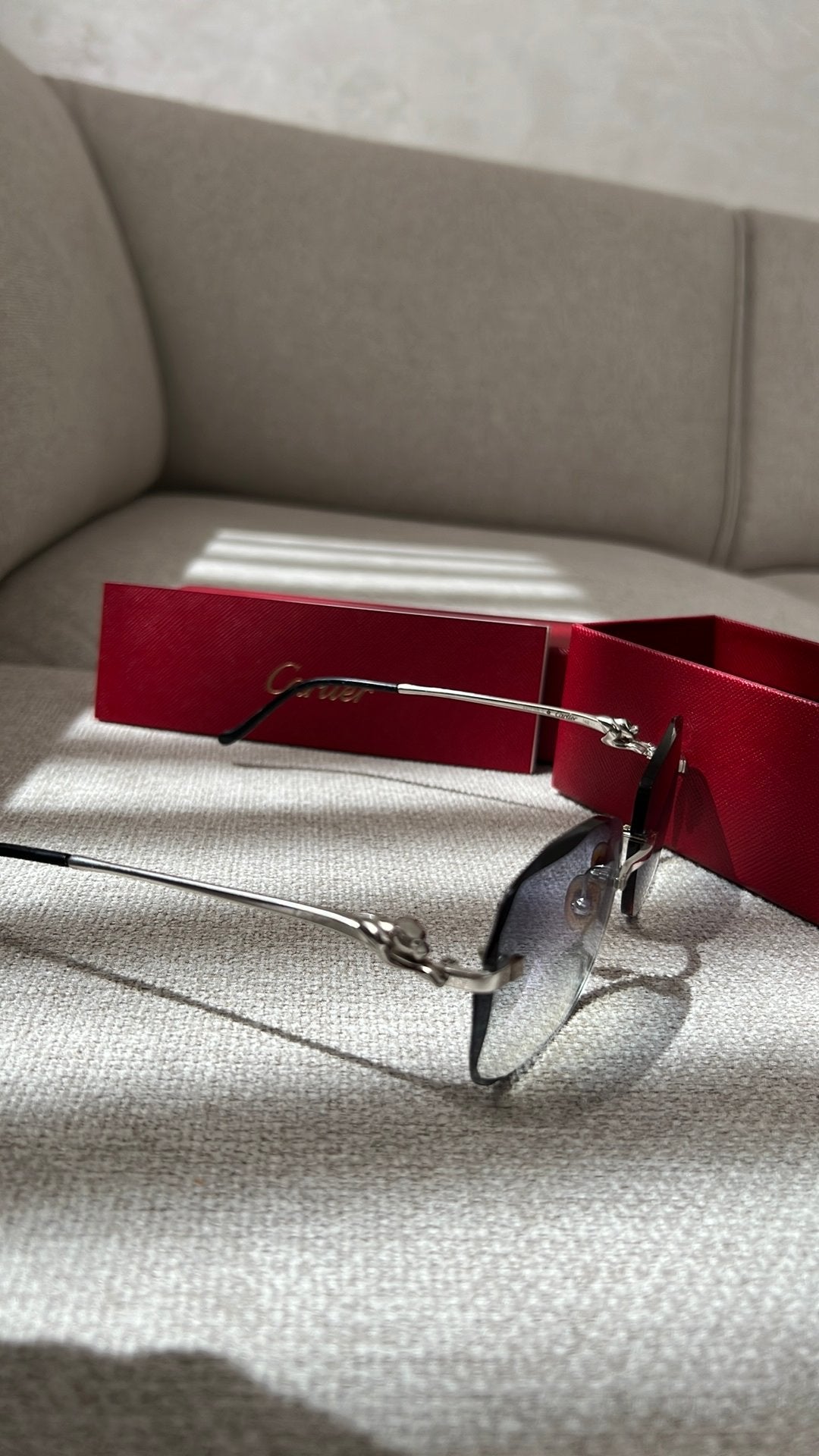Cartier panter, Sieraden, Tassen en Uiterlijk, Zonnebrillen en Brillen | Heren, Ophalen of Verzenden, Bril, Overige merken
