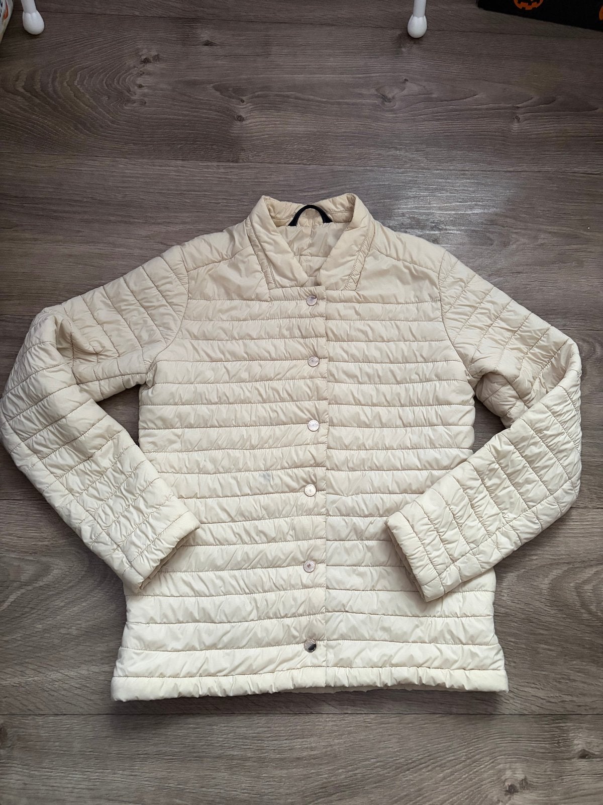 McGregor doorgestikte jas maat 36, Kleding | Dames, Ophalen of Verzenden, Gedragen, Maat 36 (S), Beige