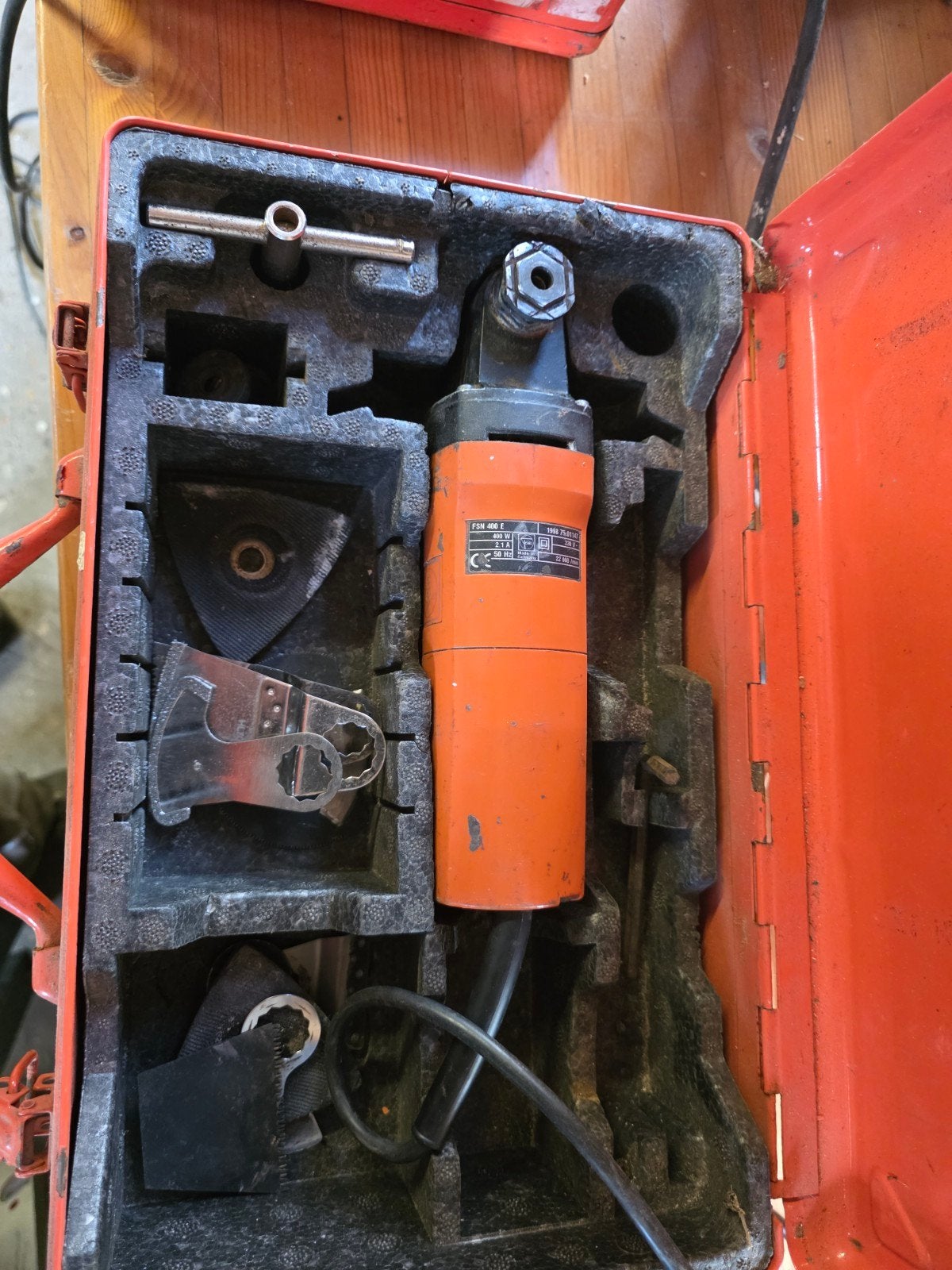 Fein Multitool FSN 400 E in koffer - Krachtig en veelzijdig, Ophalen of Verzenden, Gebruikt