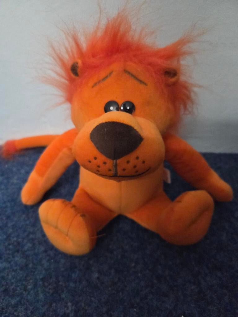 ING Leeuw spaarpot - Oranje pluche spaarvarken, Ophalen, Gebruikt, Overige materialen, Dier