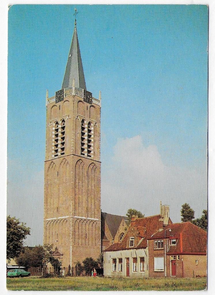 Beverwijk de Wijkertoren Ongelopen Ansichtkaart ( B4396), Ophalen of Verzenden, 1960 tot 1980, Ongelopen, Noord-Holland
