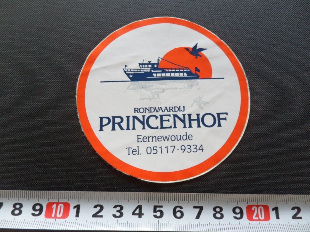 sticker Eernewoude Rondvaardij  PRINCEN HOF 05517-9334 *, Ophalen, Zo goed als nieuw
