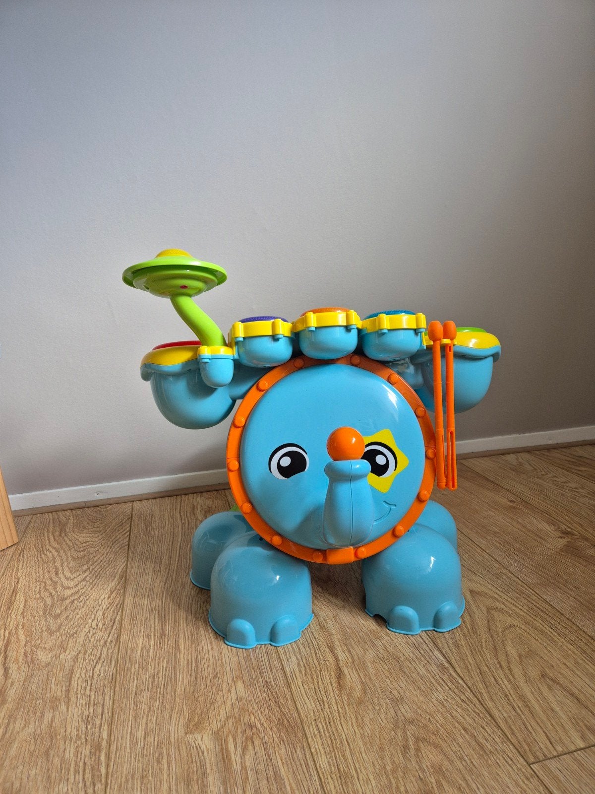 vtech rock & leer Olifant Drumstel met Krukje, Ophalen, Zo goed als nieuw, Overige typen, Met geluid