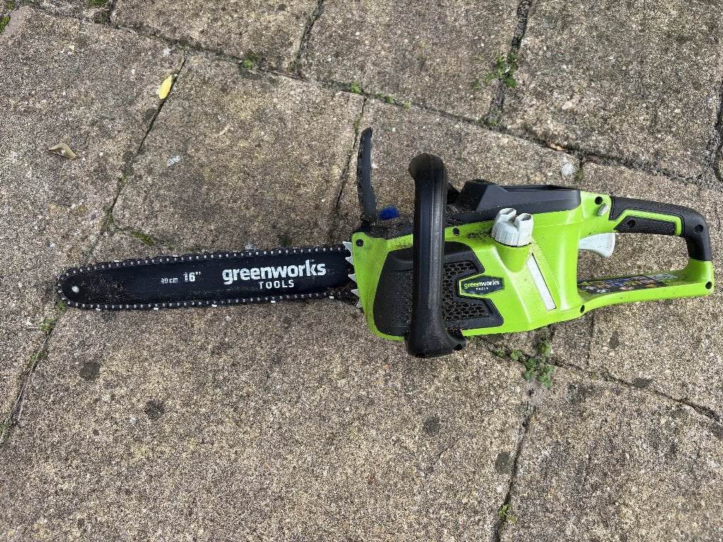 Greenworks Accu Kettingzaag 40V, Tuin en Terras, Ophalen of Verzenden, Gebruikt, Greenworks