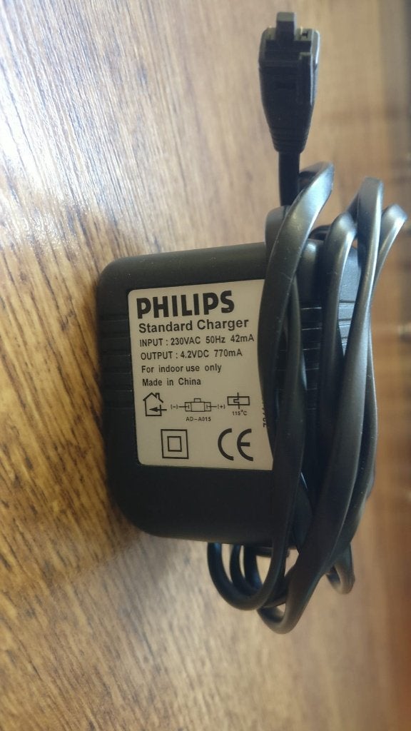 Philips standard charger oplader adapter 4.2V DC 775mA, Ophalen of Verzenden, Gebruikt