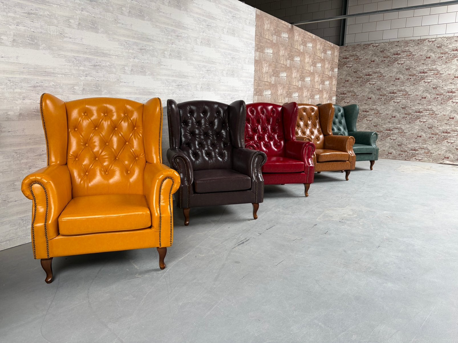 Chesterfield Wing Chair Cognac | Retourartikel (NIEUW), Info@meubelcasa.nl, Gebruikt, MeubelCasa, Ophalen of Verzenden