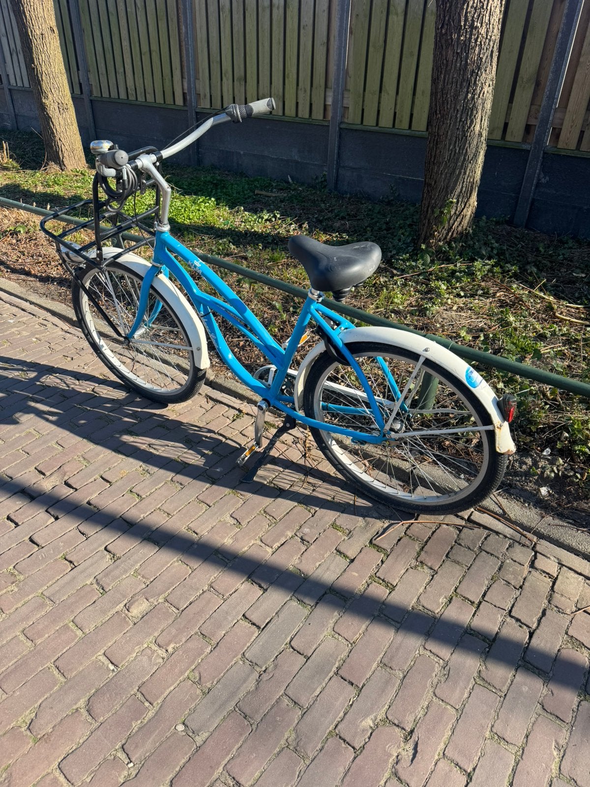 Stationsfiets opvallend klm fiets 75 eurp, Ophalen, Zo goed als nieuw, 80 kg of meer