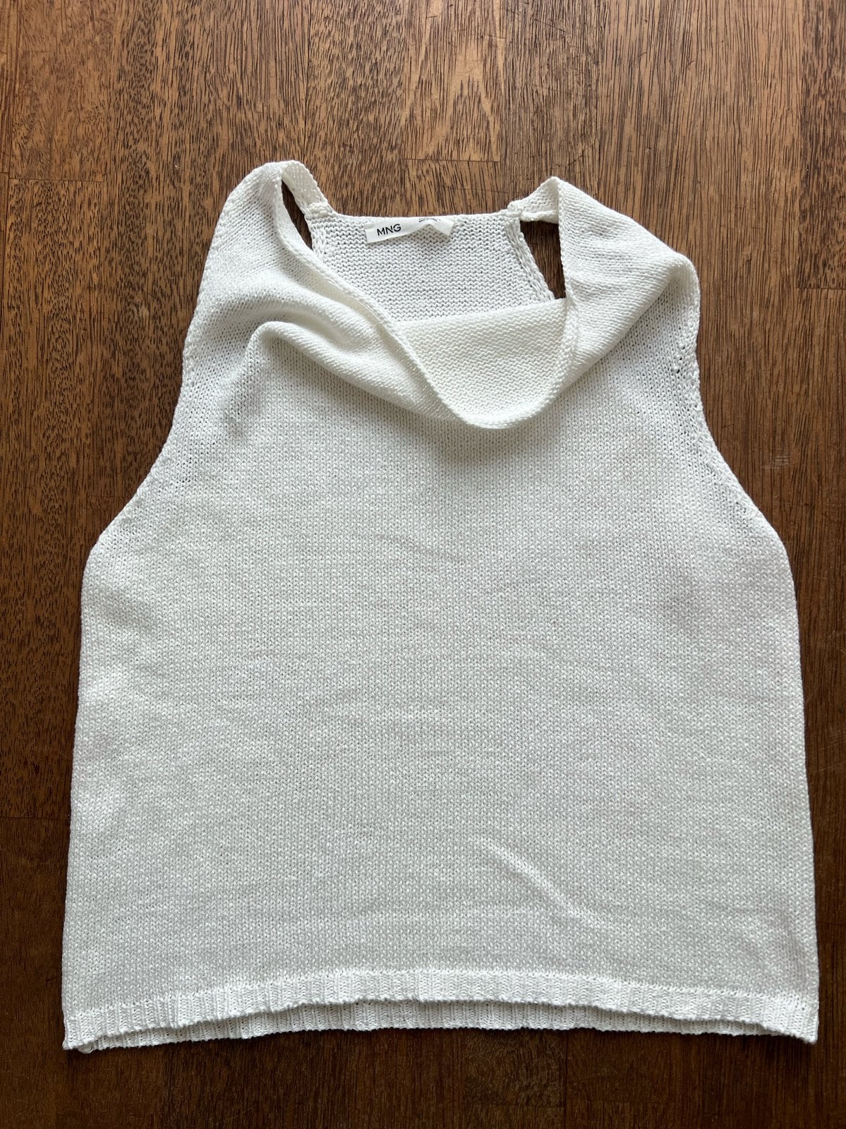 MNG wit katoeneg Gebreide Top Maat 40, Kleding | Dames, Tops, Maat 38/40 (M), Wit, Nieuw, Ophalen of Verzenden