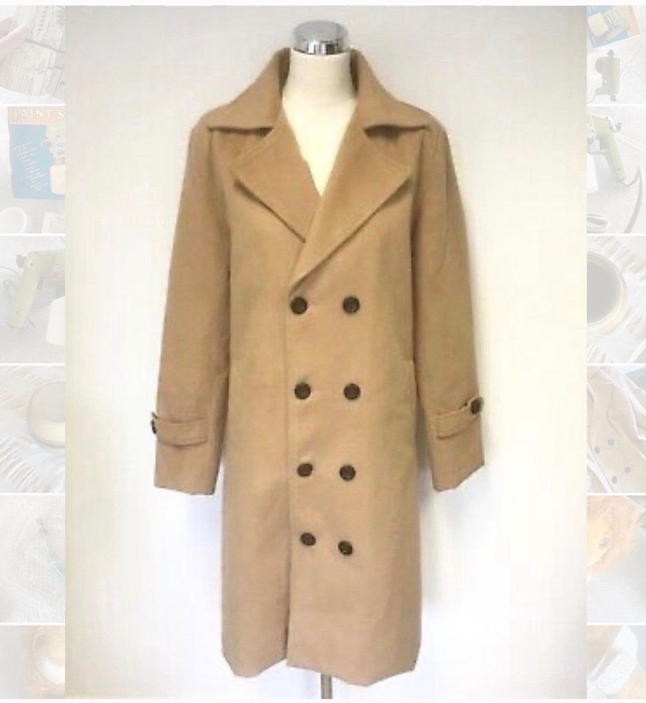 Podom Jas NIEUW M Beige Camel Bruin Dubbel knoop 4 seizoens, Maat 38/40 (M), Beige, Nieuw, M