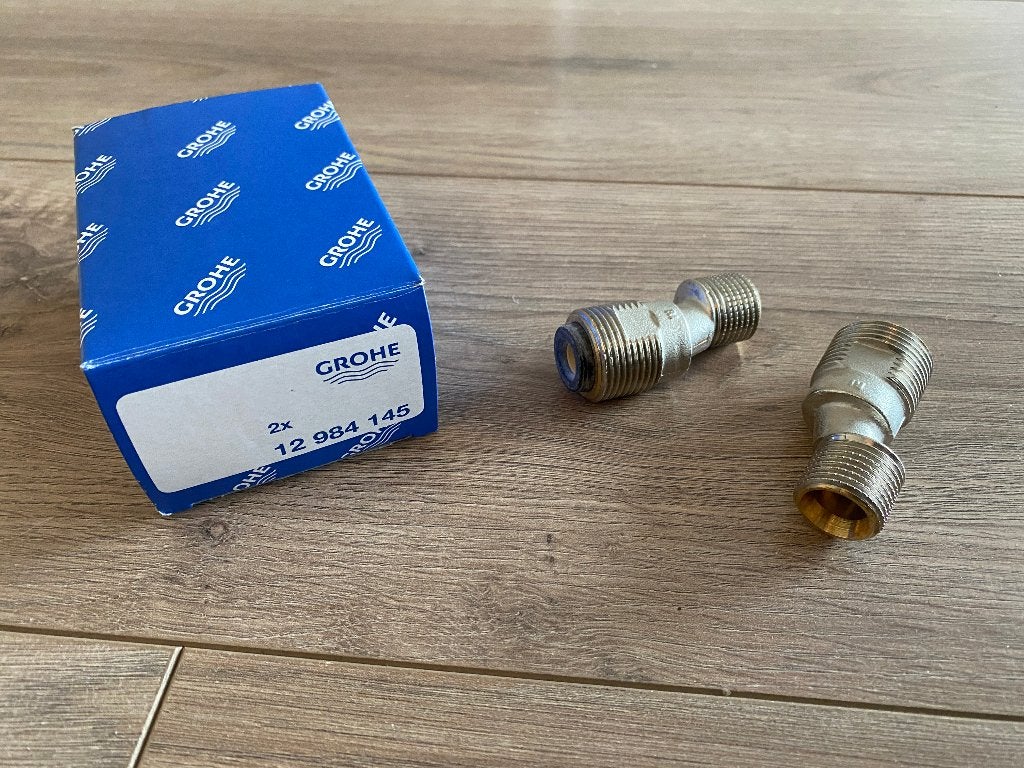 2 s-koppelingen van Grohe, Ophalen of Verzenden, Nieuw, Overige typen