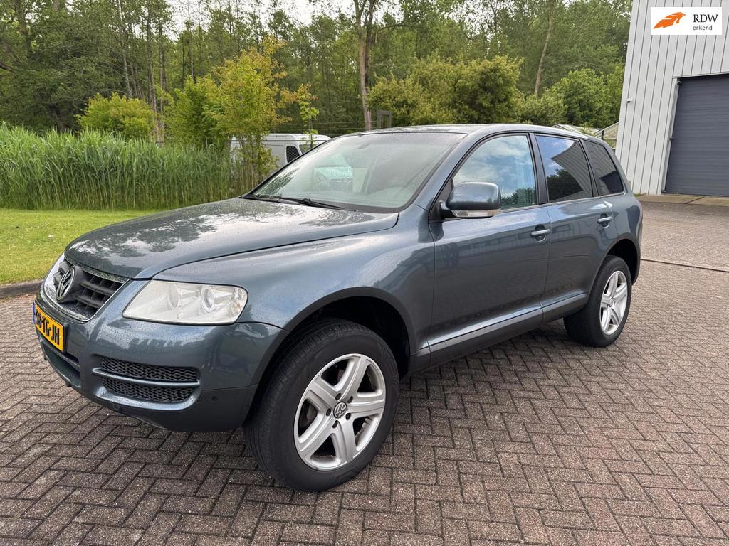 Volkswagen Touareg 3.6/V6/4WD/NAVI/CRUISE/APK/LEDER/CLIMA/ST, Auto's, Volkswagen, Automaat, Gebruikt, Zwart, Stoelverwarming