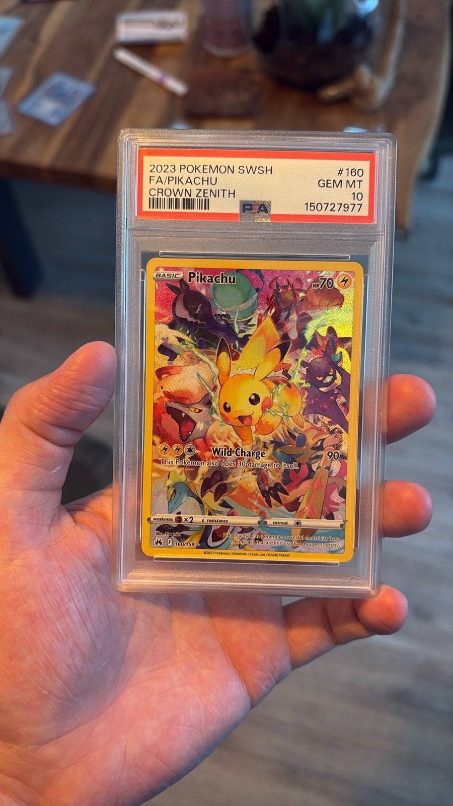Pikachu Crown Zenith PSA 10 - Pokémon Kaart, Ophalen, Nieuw, Losse kaart, Foil