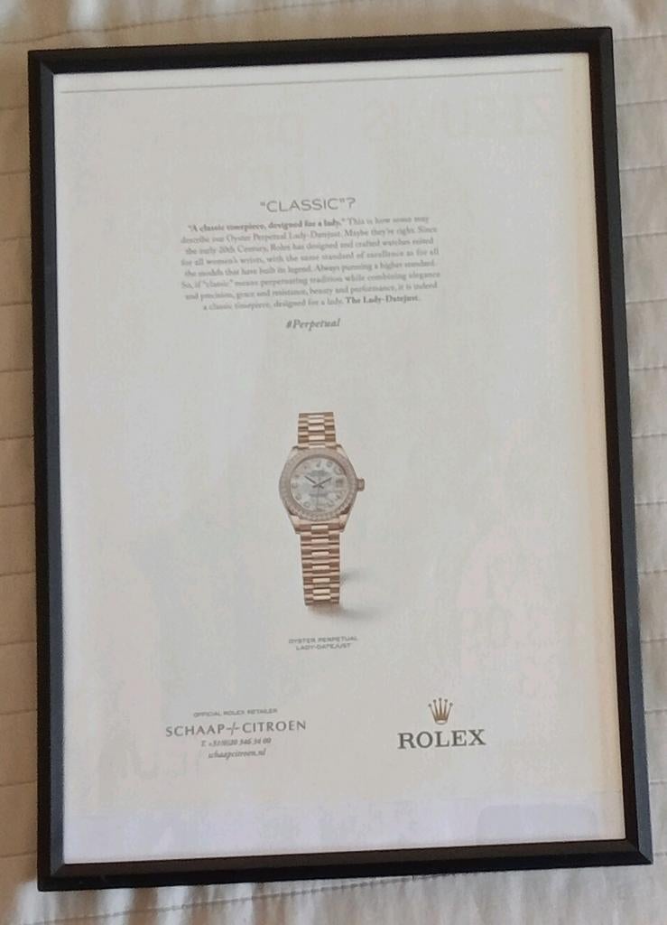 2 x Rolex advertentie print, Ophalen of Verzenden, 1980 tot heden, Knipsel(s)