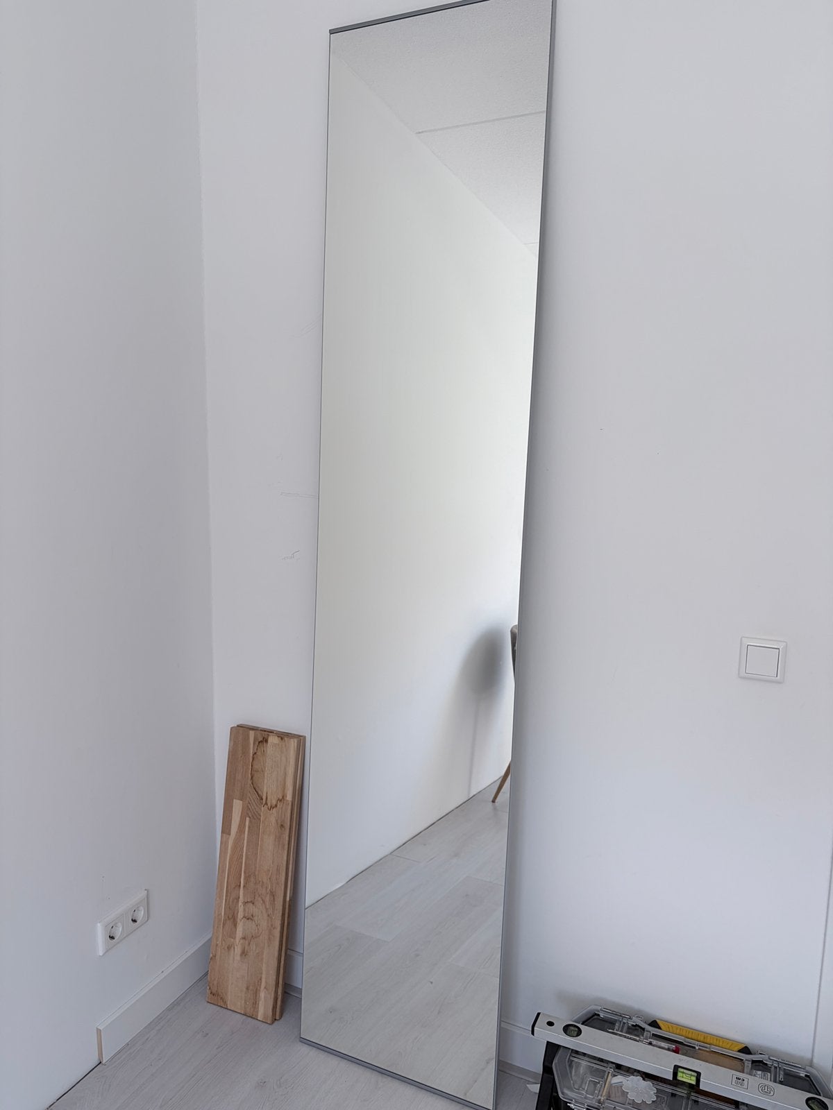 Spiegeldeur AHEIM IKEA PAXkast, Ophalen, 200 cm of meer, 50 tot 100 cm, Zo goed als nieuw