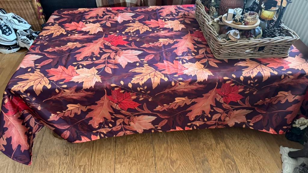 Tafelkleed tafelzeil Herfst  eettafel rechthoekig, Huis en Inrichting, Tafelkleden, Ophalen of Verzenden, Zo goed als nieuw, Rechthoek