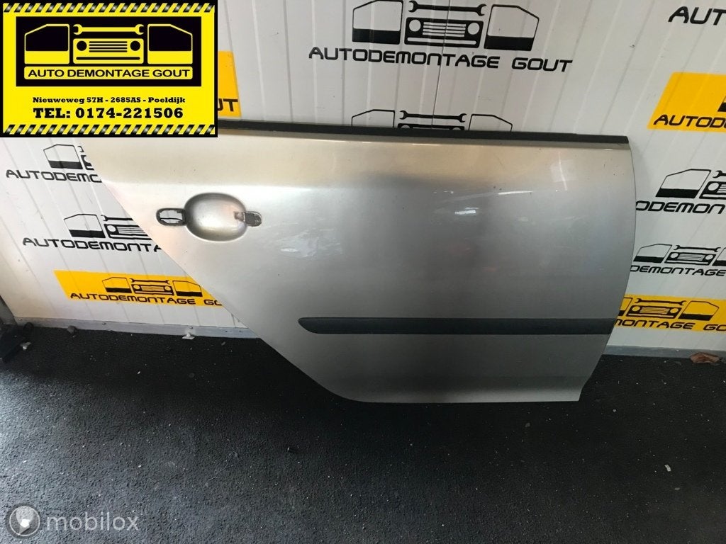 Volkswagen Golf 5 Deurplaat Deur Rechts Achter Goud, Auto-onderdelen, Gebruikt, Volkswagen, Ophalen of Verzenden