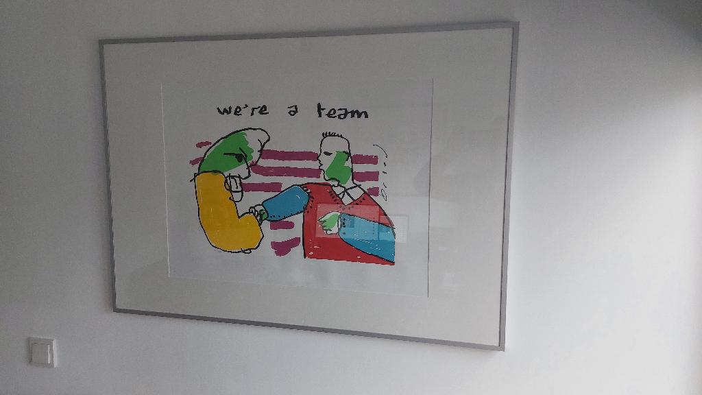 We're a team zeefdruk Herman Brood 71x101, Ophalen