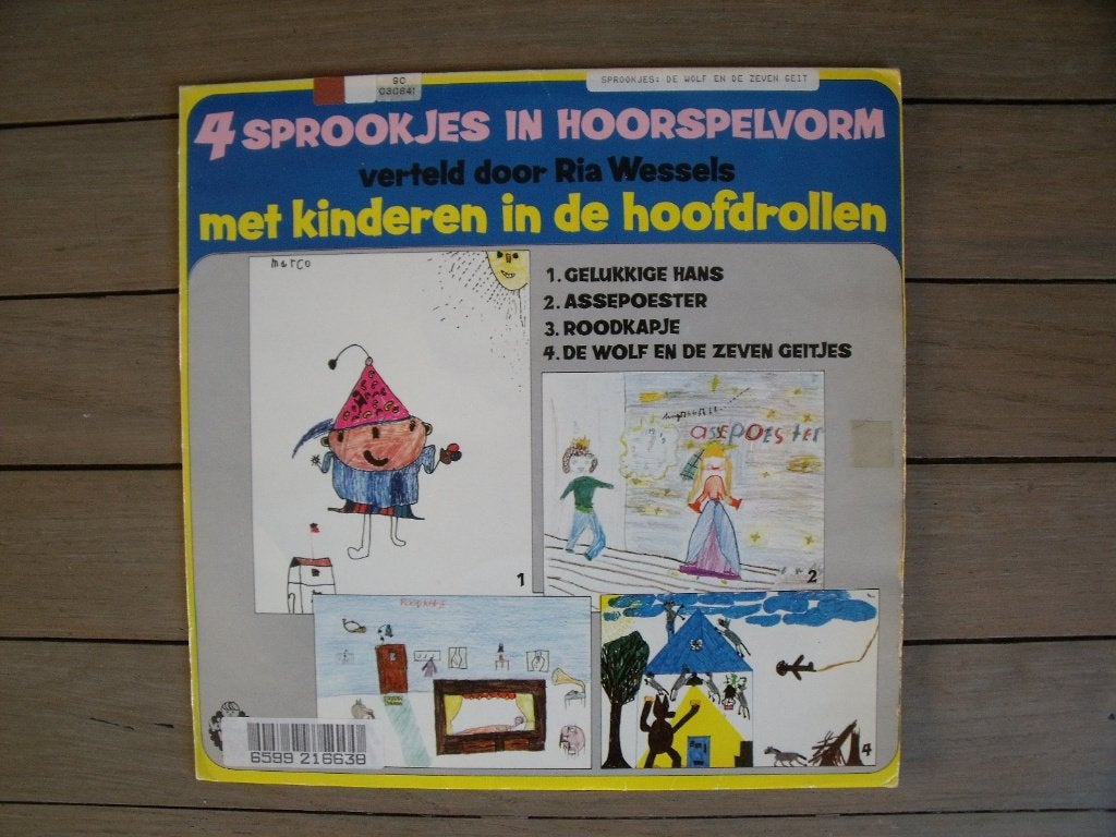 4 sprookjes in hoorspelvorm, LP, Gebruikt, Ophalen of Verzenden, Verhaal of Sprookje
