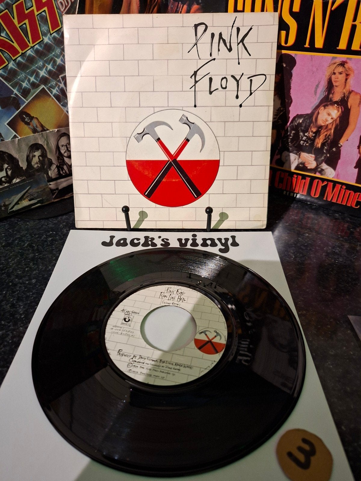 Pink Floyd - Run Like Hell (Single)  1980/3, Fotohoes, Ophalen of Verzenden, Gebruikt, 7 inch