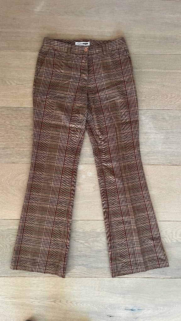 Mooie geruite broek bruin (mt 36), Bruin, Flashlights, Ophalen of Verzenden, Zo goed als nieuw