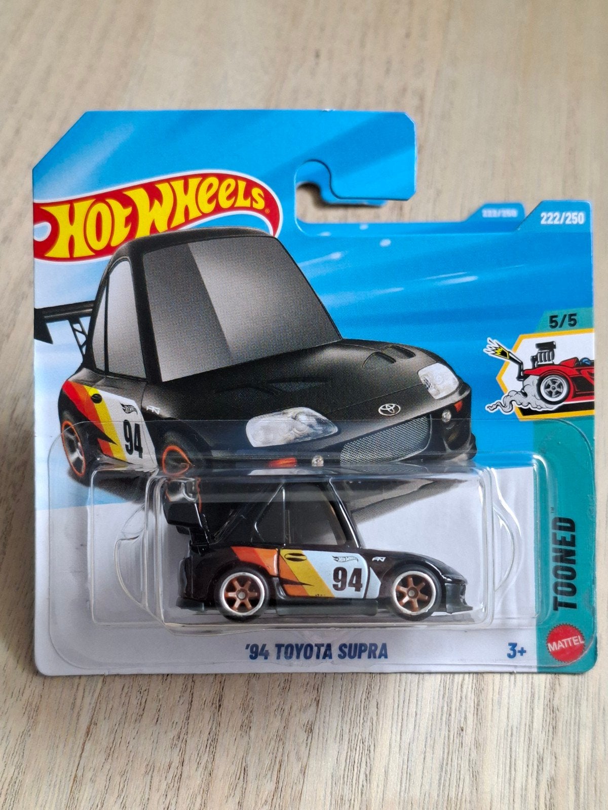 Hot Wheels '94 Toyota Supra Tooned Custom met Real Riders!, Ophalen of Verzenden, Nieuw, Auto