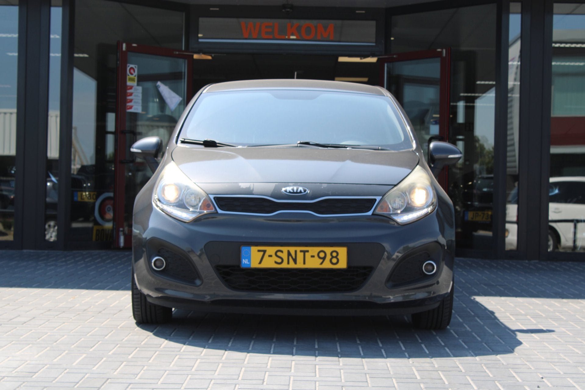 Kia Rio 1.2 CVVT Plus Pack, 5-deurs, Airco, Elektrische rame, Zwart, 4 cilinders, Origineel Nederlands, Bedrijf