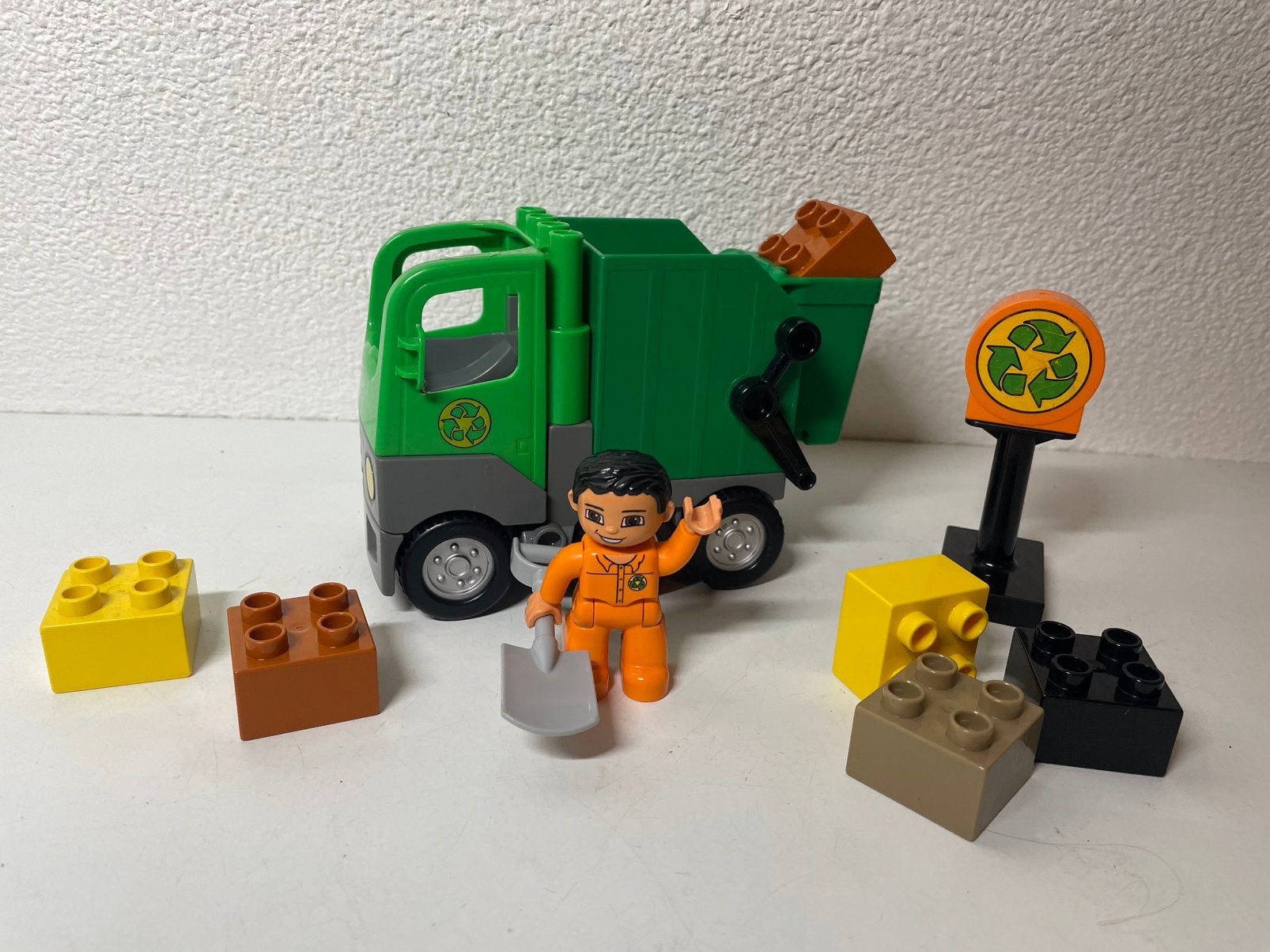 Duplo 4659 Vuilniswagen, Ophalen of Verzenden, Gebruikt, Complete set, Duplo