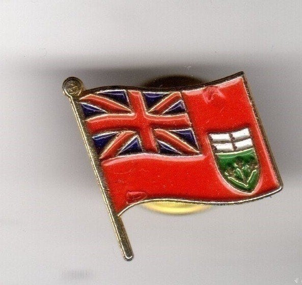 PIN VLAG ONTARIO CANADA, Ophalen of Verzenden, Zo goed als nieuw, Overige onderwerpen