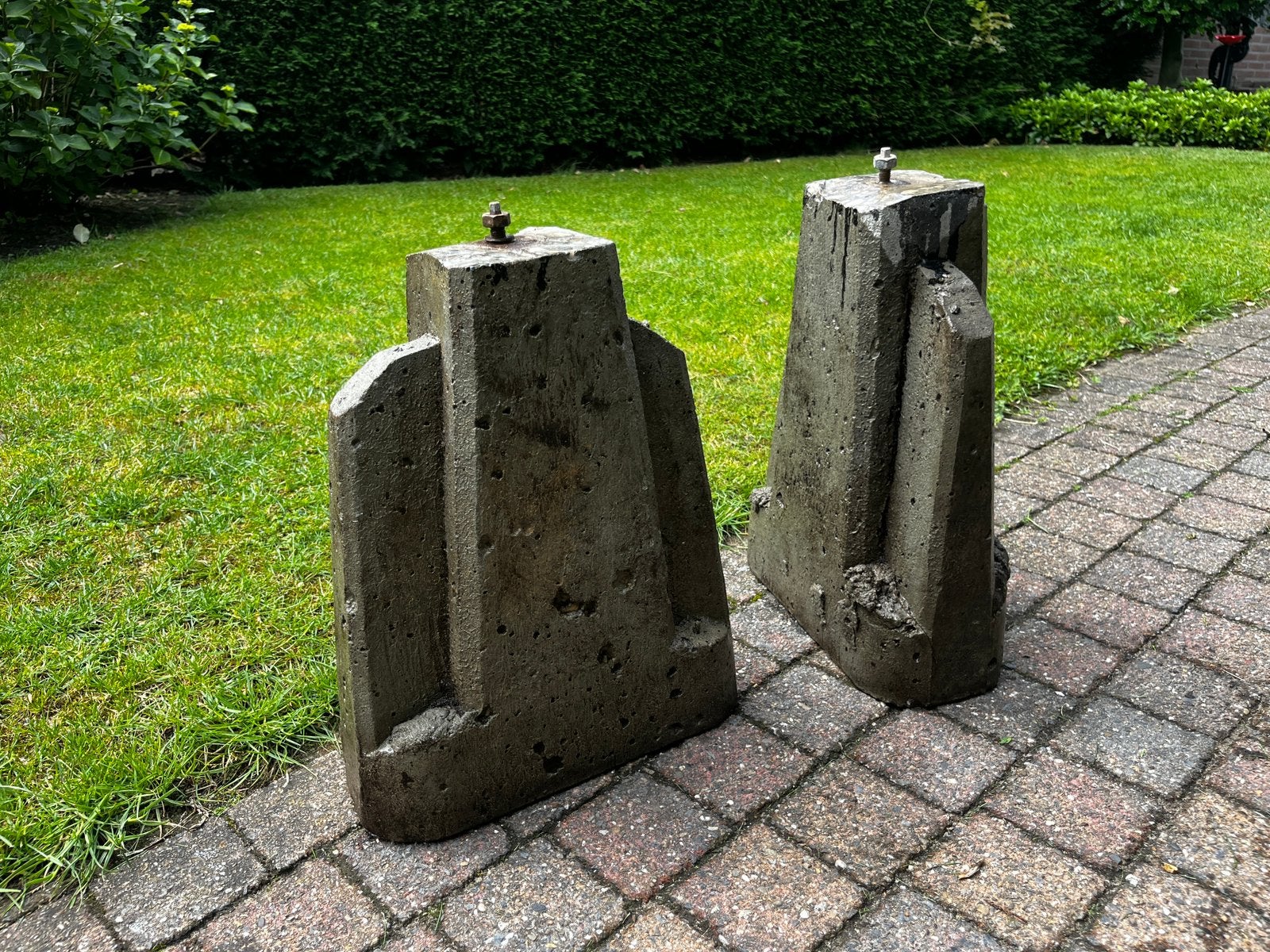 2 betonpoeren, Ophalen, Gebruikt