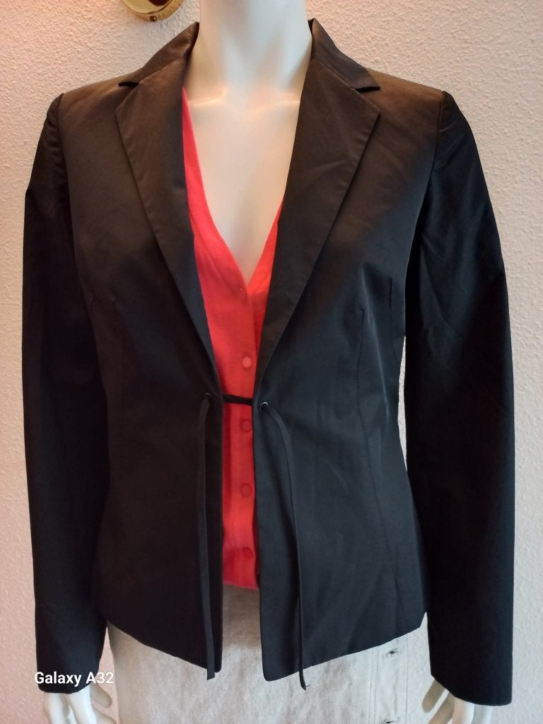 Mexx zwart jasje, blazer met striksluiting maat 38, Maat 38/40 (M), Mexx, Zwart, Ophalen of Verzenden