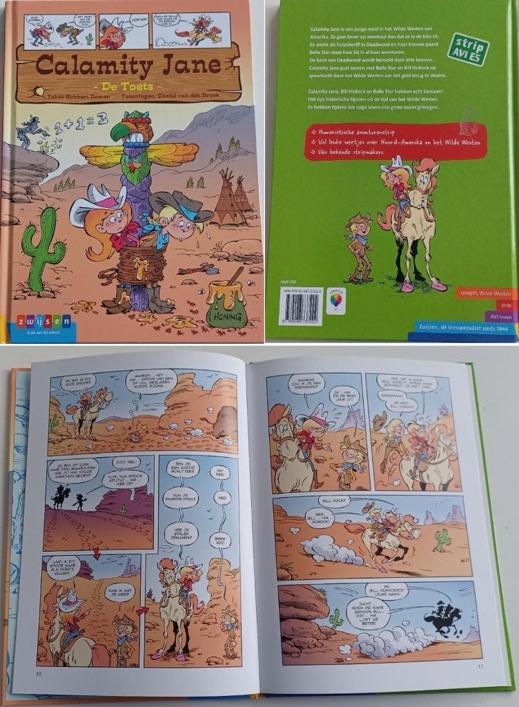 Calamity Jane de Toets stripboek in harde kaft, Robbert Damen, Eén stripboek, Ophalen of Verzenden, Zo goed als nieuw