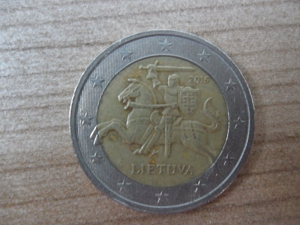 2 euro munt Litouwen /  jaar 2015, Postzegels en Munten, Ophalen of Verzenden, Overige landen, 2 euro, Losse munt
