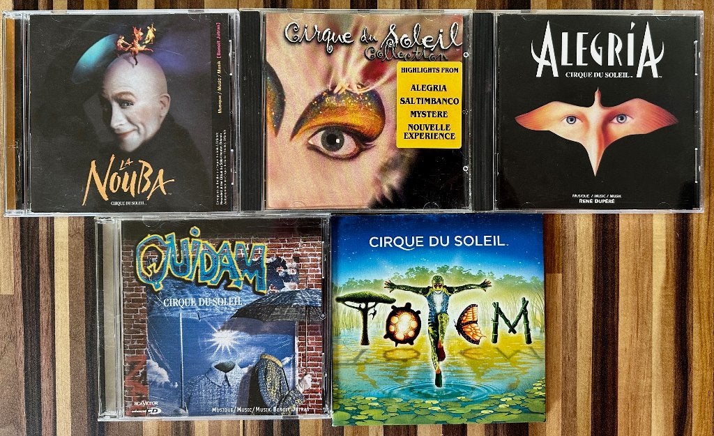 5x CD's Cirque Du Soleil, Ophalen of Verzenden, Gebruikt, Overige soorten