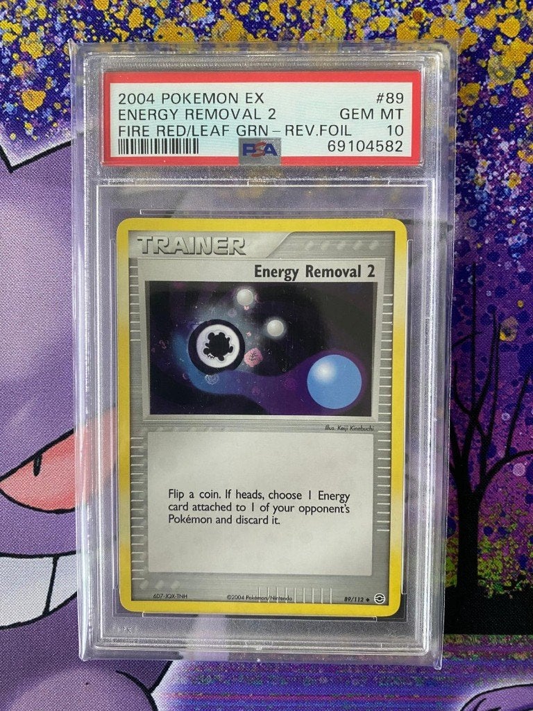 Energy removal Reverse Holo - FR LG - PSA 10, Ophalen of Verzenden, Nieuw, Losse kaart, Foil