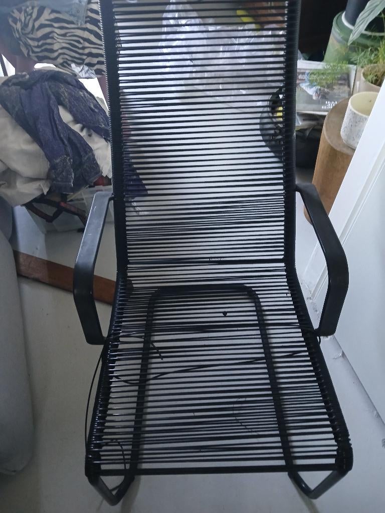 Tuinstoelen, Ophalen, Gebruikt, Zwart, Twee