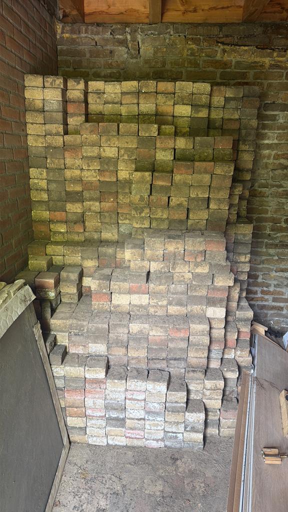 Klinkers GRATIS af te halen, Tuin en Terras, Tegels en Klinkers, Ophalen, Gebruikt, Klinkers, 10 m² of meer