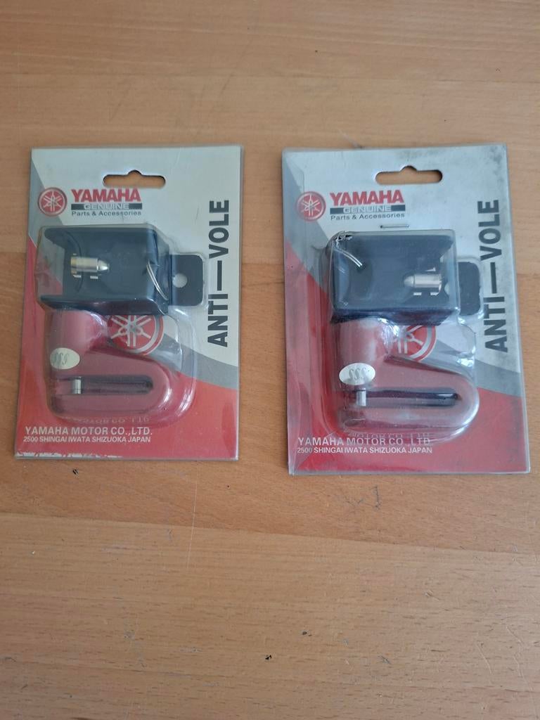 Nieuwe Yamaha schijfremsloten (2 stuks) - Anti-diefstal, Ophalen of Verzenden, Nieuw