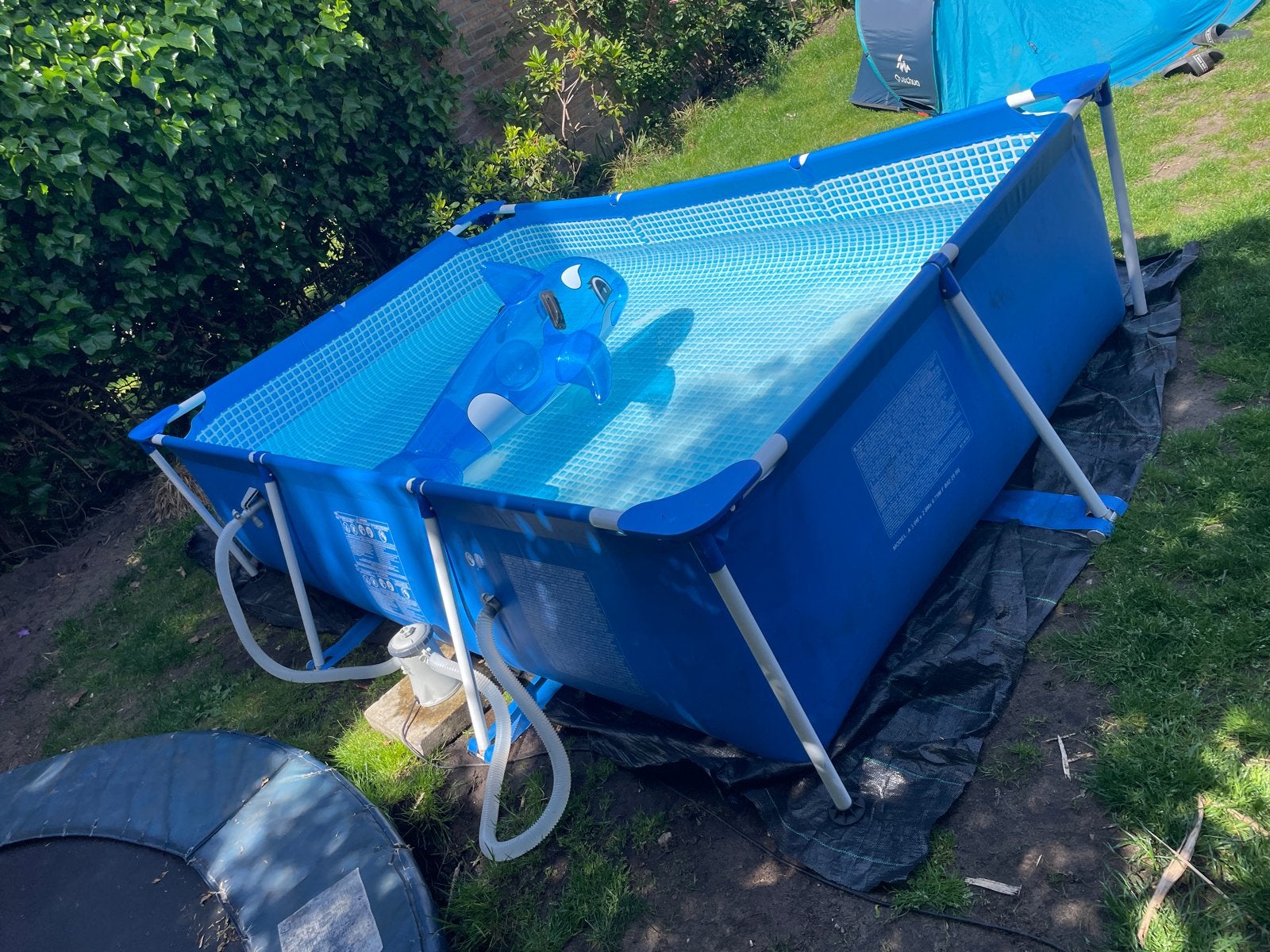 Intex zwembad 2x3x0,75 meter incl pomp, Ophalen, Gebruikt, Opzetzwembad, 200 tot 400 cm