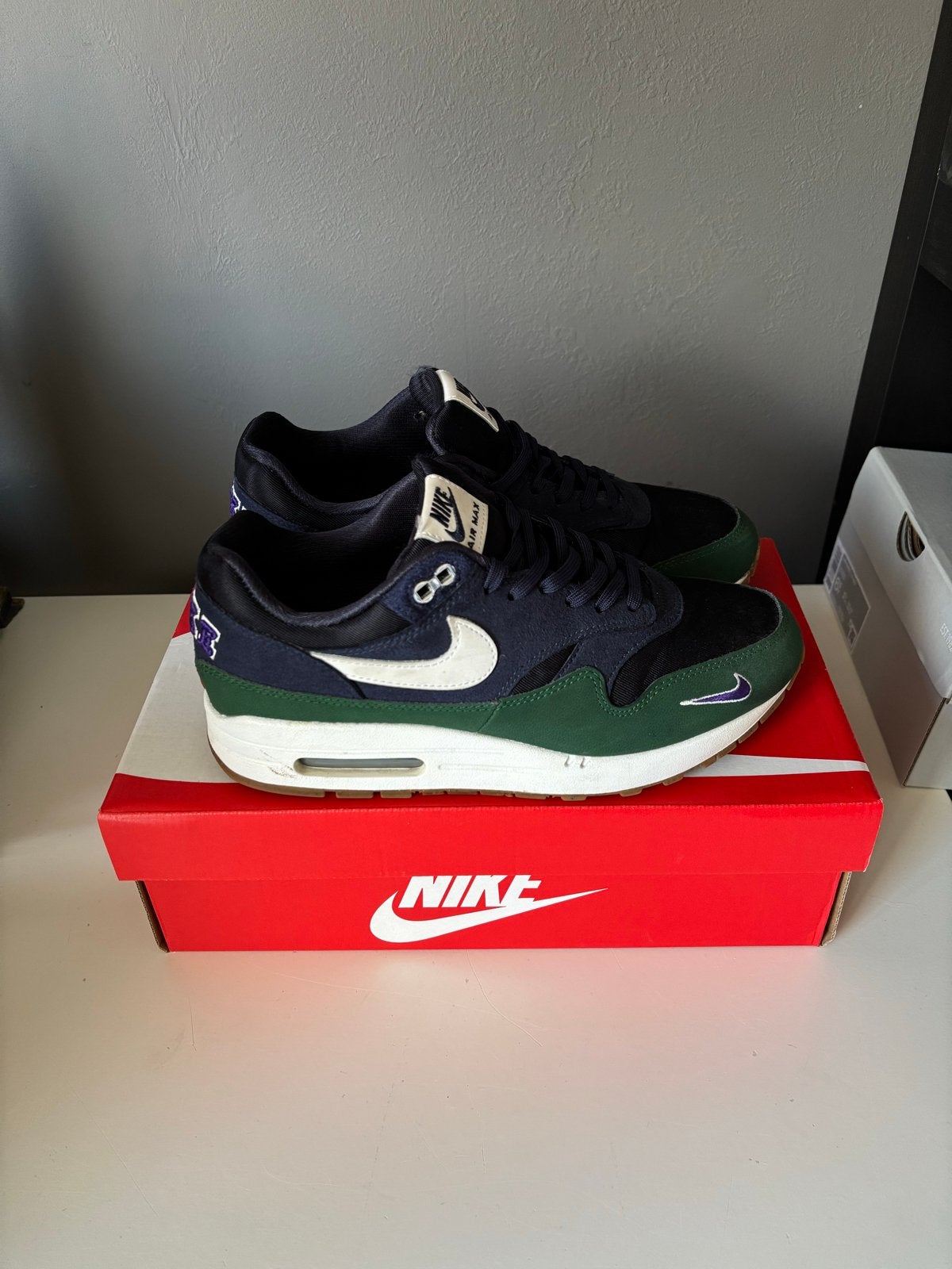 Nike Air Max 1 '87 QS Wmns Obsidian - Maat 40, Blauw, Ophalen of Verzenden, Sneakers of Gympen, Zo goed als nieuw