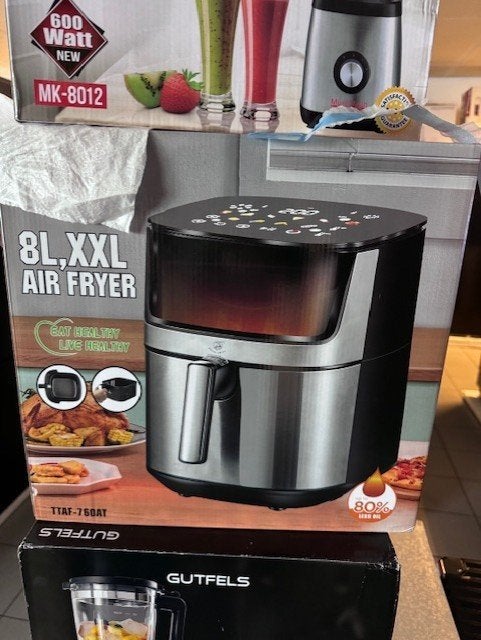 Airfryer in aanbieding, Witgoed en Apparatuur, Airfryers, Ophalen, Nieuw, Airfryer, 1500 gram of meer