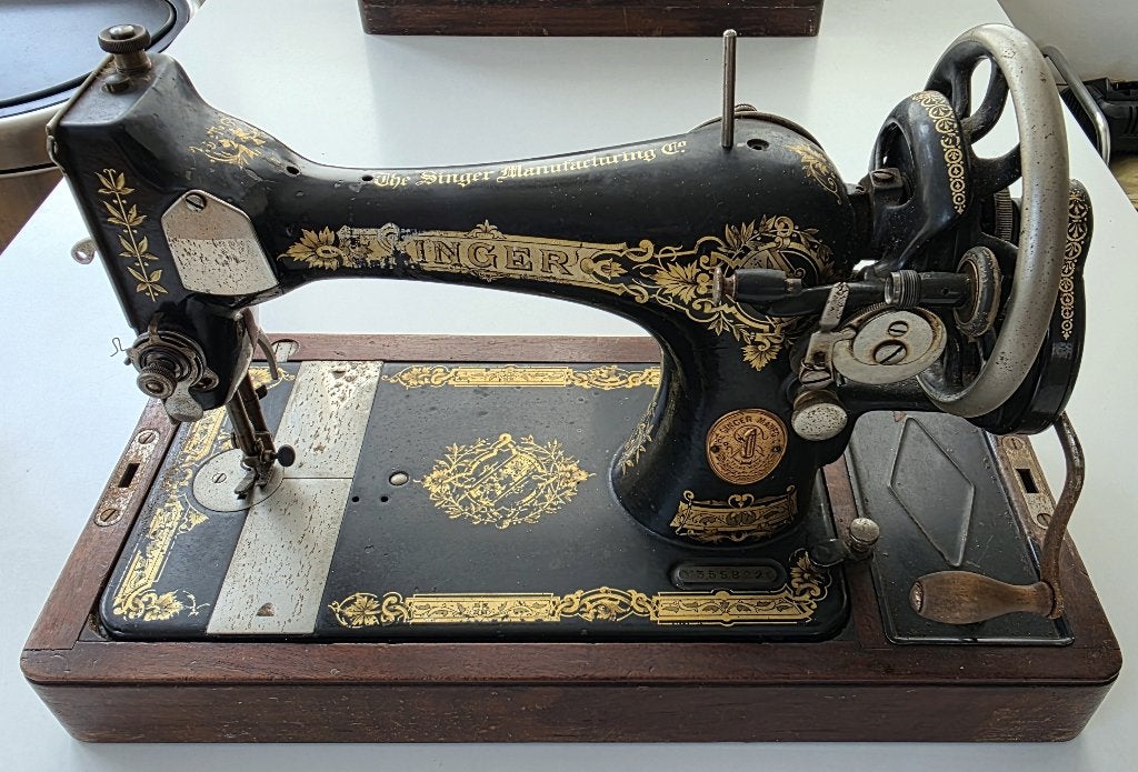 Antieke Singer Naaimachine - Decoratief en Functioneel, Ophalen, Gebruikt, Naaimachine, Singer