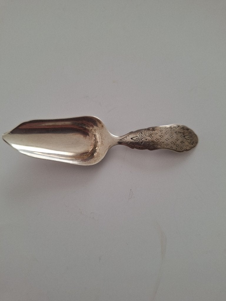 zilveren suiker- of theeschep, Ophalen of Verzenden, Zilver