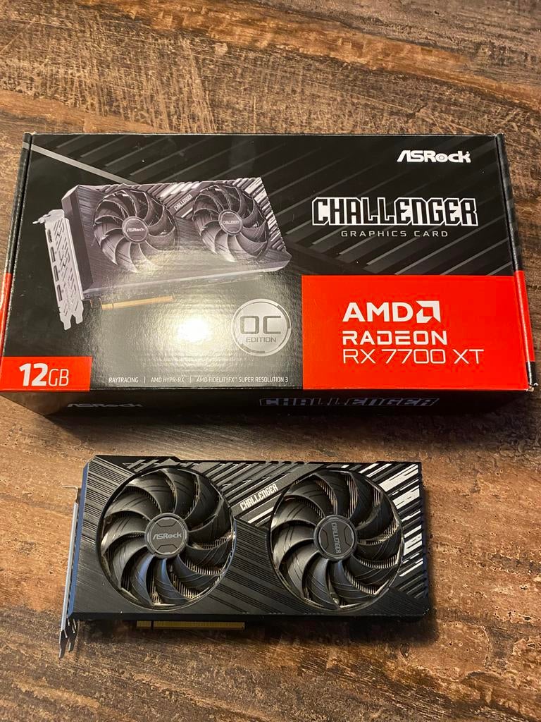 ASRock AMD Radeon RX 7700 XT Challenger OC 12GB, Computers en Software, Videokaarten, Ophalen, AMD, GDDR6, PCI-Express 4