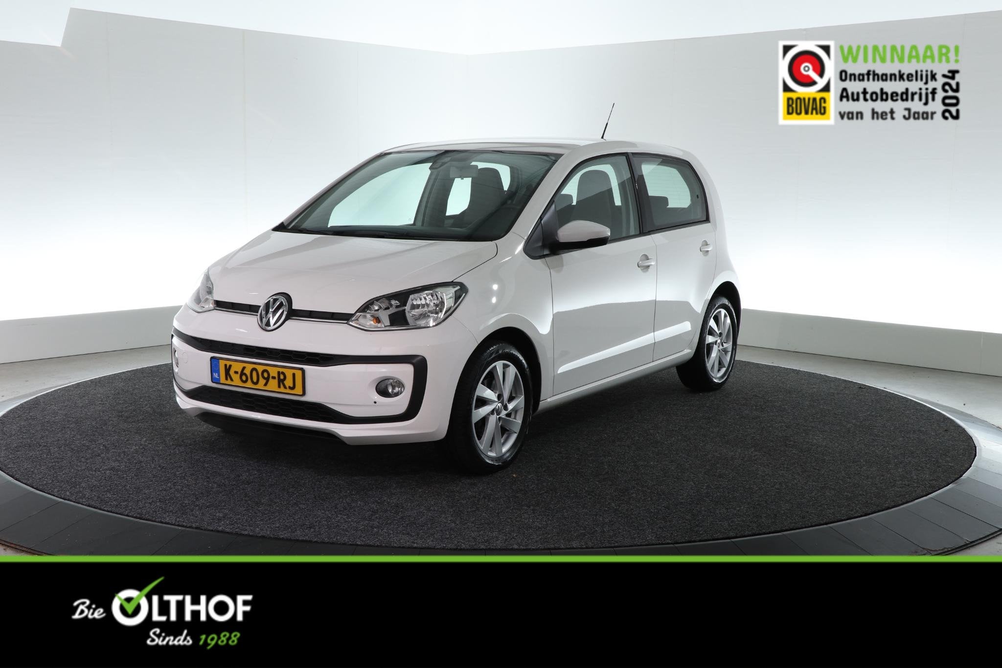 Volkswagen Up! 1.0 BMT | CRUISE | STOEL:VERW. |, Auto's, Volkswagen, Stof, Gebruikt, Wit, Handgeschakeld