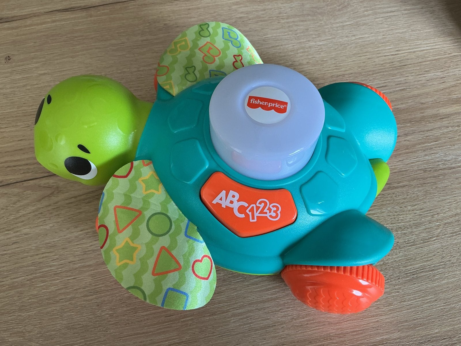 Fisher-Price Kruip en Leer Schildpad met licht en geluid, Ophalen, Gebruikt, Duw- of Trekspeelgoed, Met licht