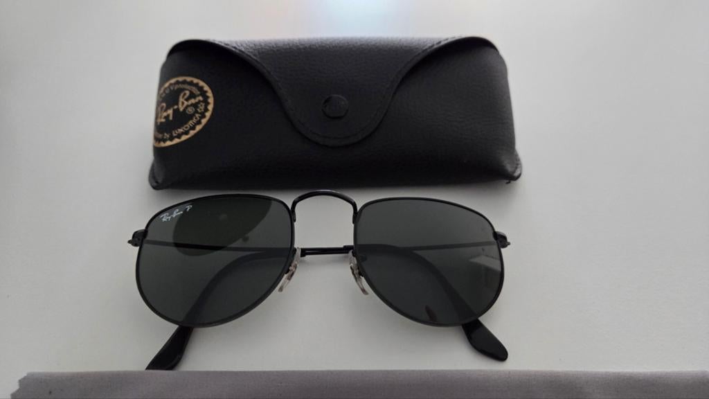 Ray-Ban Elon gepolariseerd zonnebril zwart montuur, Ophalen, Gebruikt, Zwart, Ray-Ban